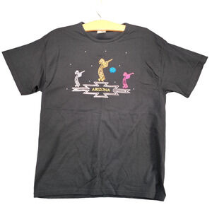 Delta Men's Arizona T-Shirt Black Medium Short Sleeve Crew Neck Preshrunk Cotton